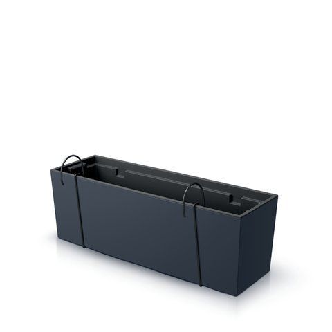 Балконний ящик Prosperplast підвісний Urbi Case 60см Антрацит DUC600W фото