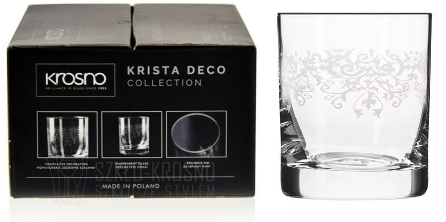 Набір склянок низьких KRISTA DECO 300мол, 6 шт. 786193 фото