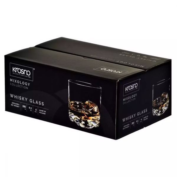 Набір келихів для віскі Krosno Mixology, скло, 280 мл, 6 шт 904931 фото
