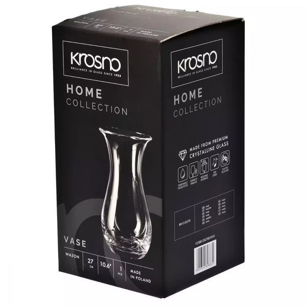 Ваза Krosno Home h27 см d14,2 см 898834 фото