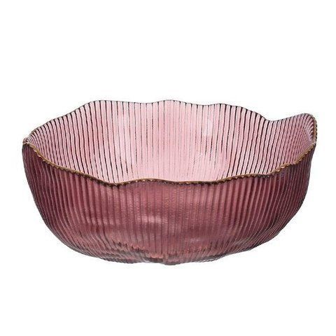 Салатник стеклянный бордовый Fleur D-17 см. 28403 28403 фото