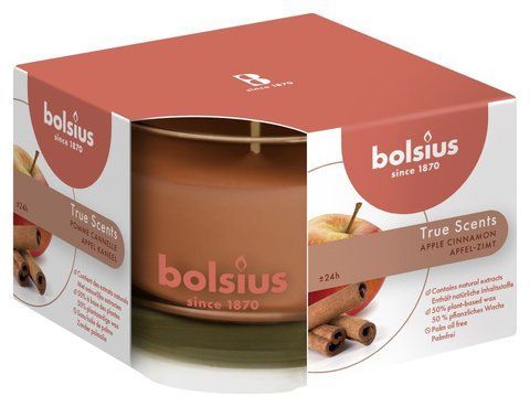 Свічка у склі True scents 63/90, аромат Яблуко та кориця 170495 фото