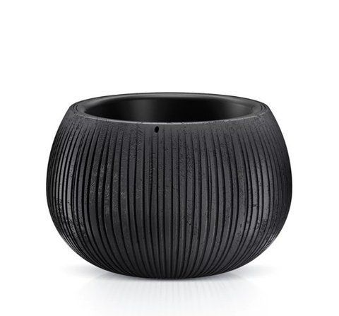 Горшок для цветов Prosperplast Beton Bowl 24см Черный Бетон DKB240 фото