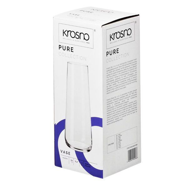 Ваза Krosno Pure h24 см d9,8 см 904986 фото