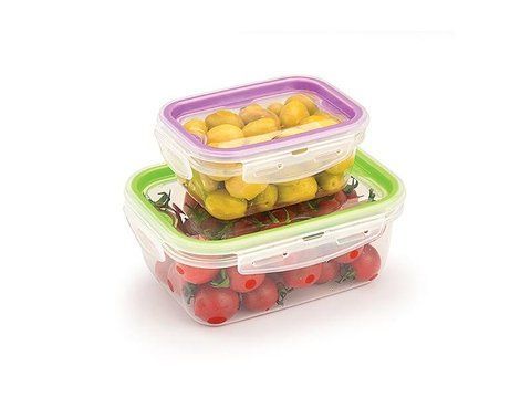 Комплект емкостей вакуумных прямоугольных LOCK & FIT 2шт (0,45лх1л) 36703 фото