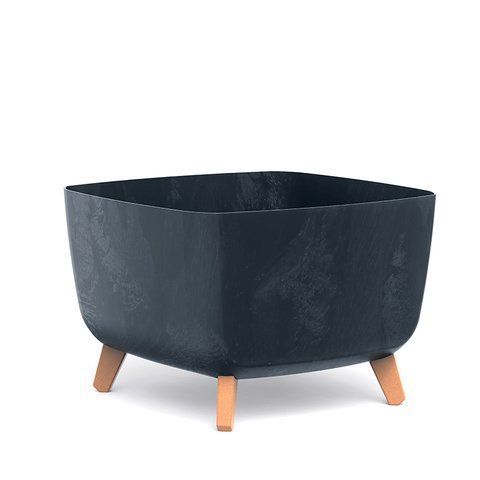 Горщик для квітів Prosperplast Gracia Square Beton Effect 40см на ніжках DGQL400E-CY700 фото