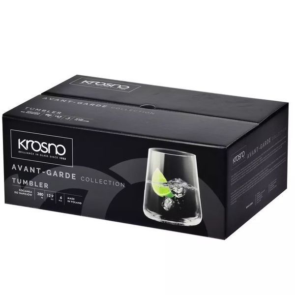 Набор низких стаканов Krosno Avant-Garde, стекло, 380 мл, 6 шт 789453 фото