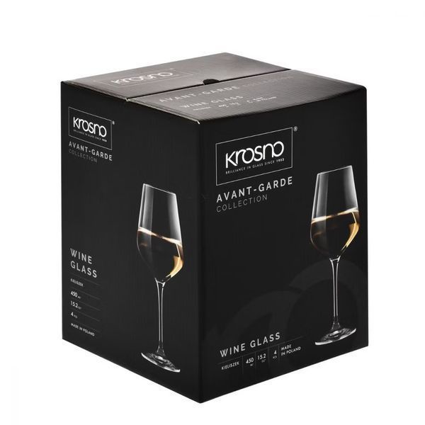 Набір келихів для білого вина Krosno Avant-Garde, 390 мл, 4 шт 909738 фото