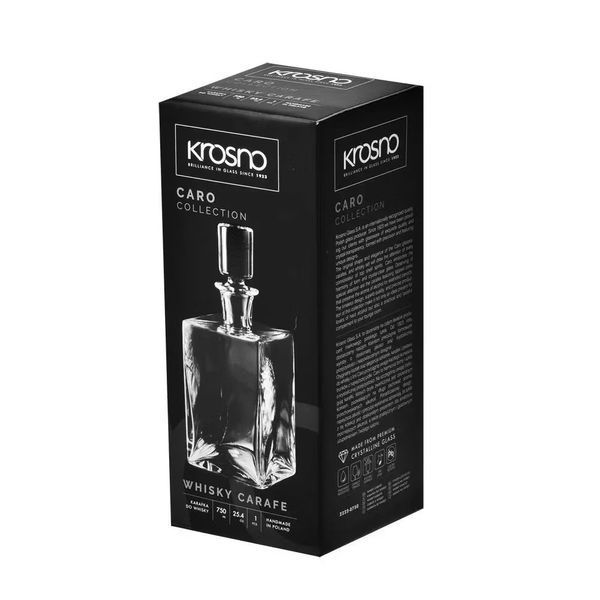 Графін для віскі Krosno Caro 750 мл 791203 фото