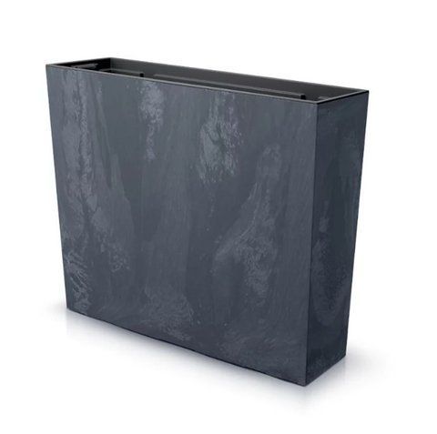 Горщик для квітів Prosperplast терасовий Urbi Case Beton Effect Tower 60см Антрацит-мармуровий DUC600TE фото