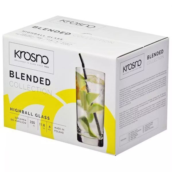 Набір високих склянок Krosno Blended, скло, 350 мл, 6 шт. 786124 фото