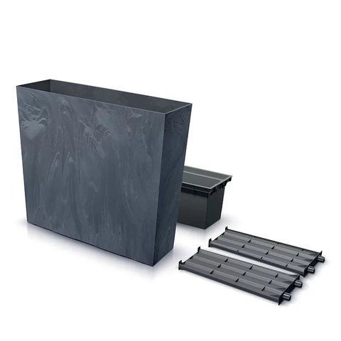 Горщик для квітів Prosperplast террасовый Urbi Case Beton Effect Tower 80см DUC800TE-R624 фото
