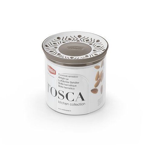 Ємкість для зберігання продуктів кругла Stefanplast TOSCA 0.7л білий/серий 55400 фото