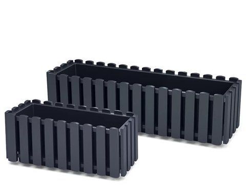 Балконный ящик Prosperplast Boardee Fencycase 60см Антрацит DDEF600 фото
