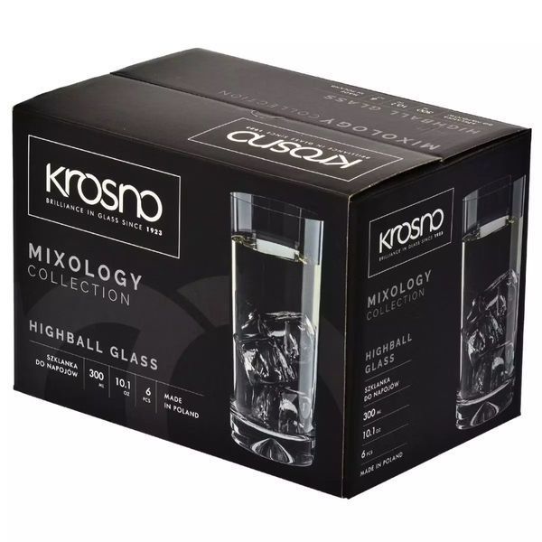 Набор высоких стаканов Krosno Mixology, стекло, 300 мл, 6 шт 898926 фото