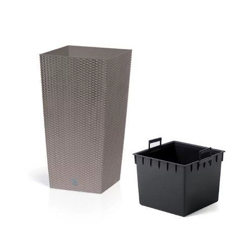 Горшок для цветов Prosperplast Rato Square 32,5 см, H-61 см Мокка DRTS325 фото