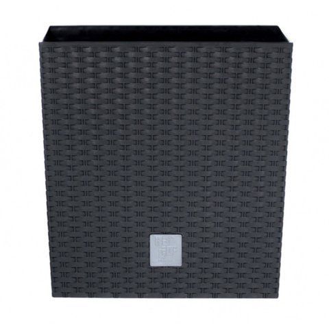 Горшок для цветов Prosperplast Rato Square Low 32,5 см, H-32,5 см Антрацит DRTS325L фото