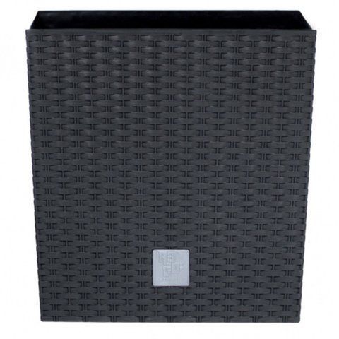 Горшок для цветов Prosperplast Rato Square Low 40 см, H-40,8 см Антрацит DRTS400L фото